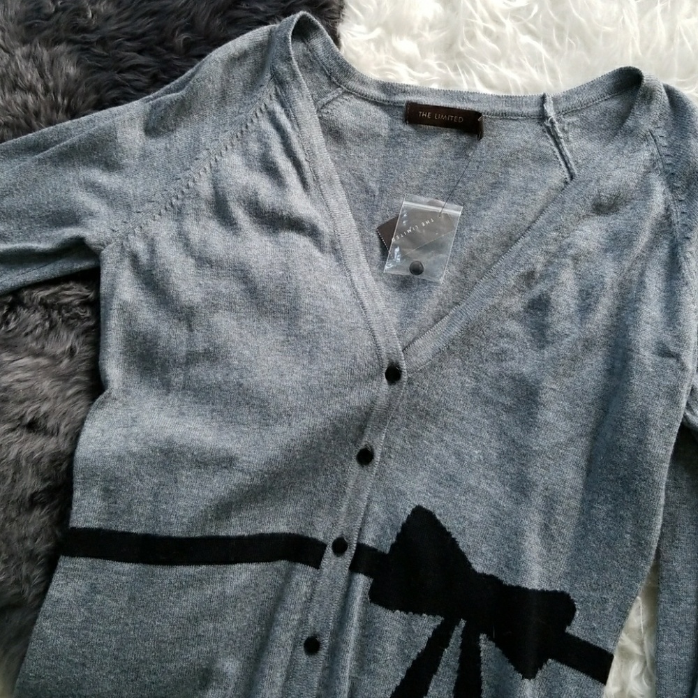 Net Limited Bow Cardigan Sweater sz Small
